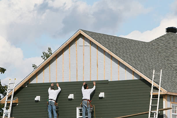 Professional Emergency Siding Repair technician working in Barton, MD